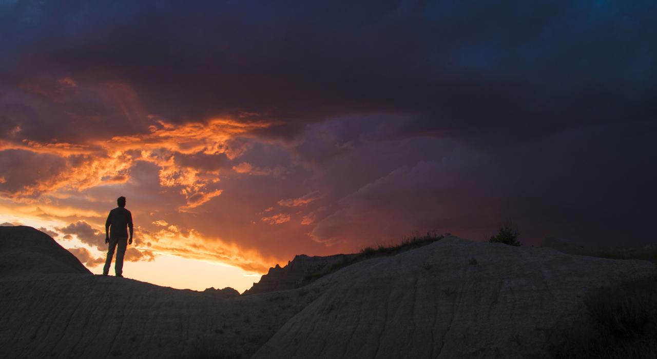 在惡地國家公園欣賞日落美景