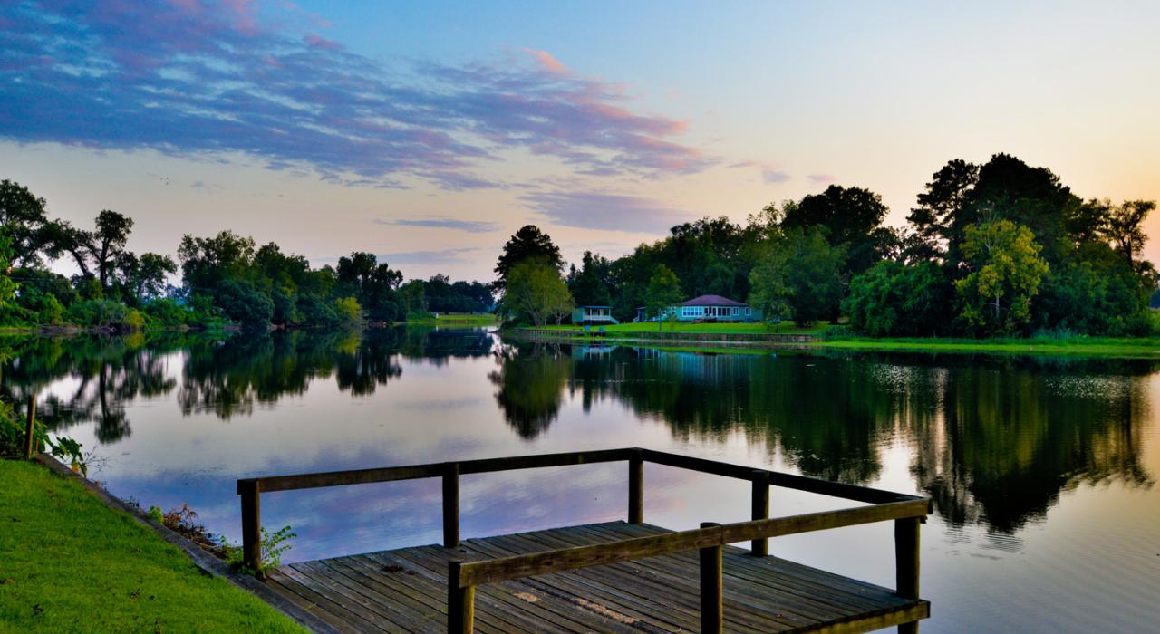 Looking out over the Cane River