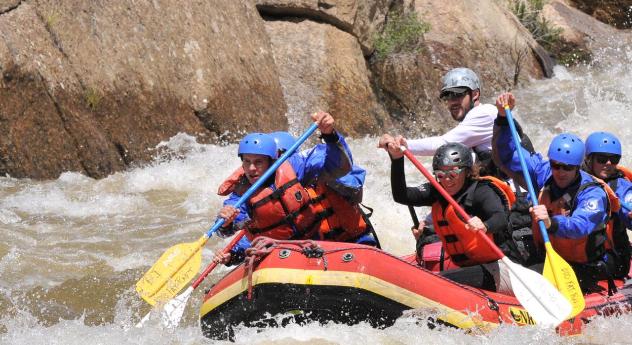 Exhilarating white-water rafting through Browns Canyon