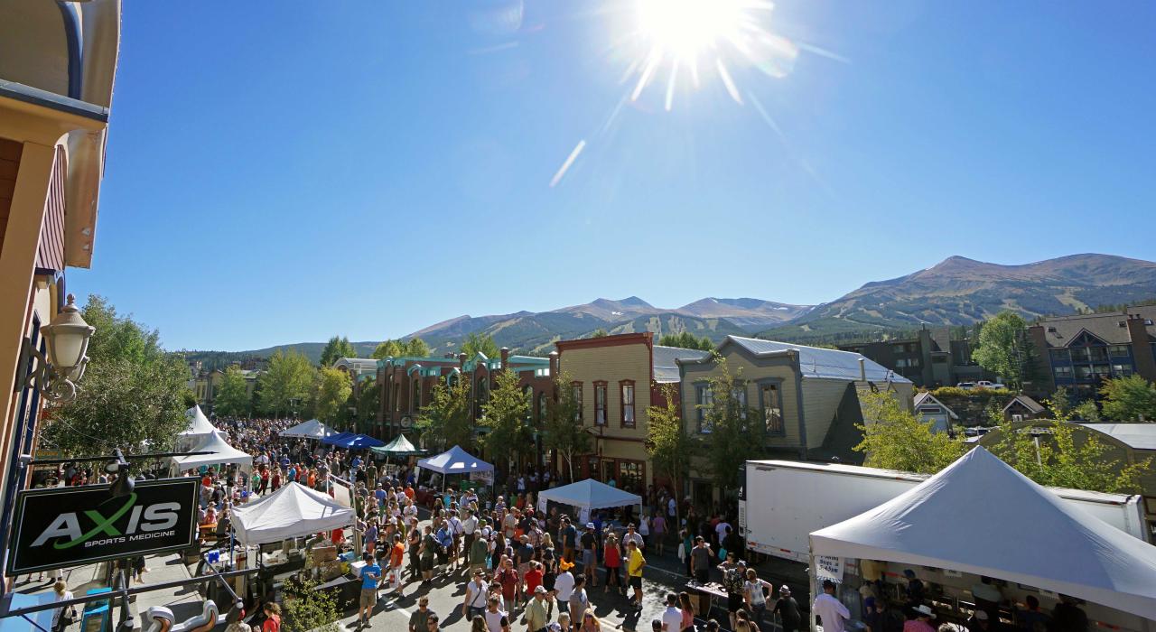 Picturesque setting to gather downtown for the Oktoberfest celebration