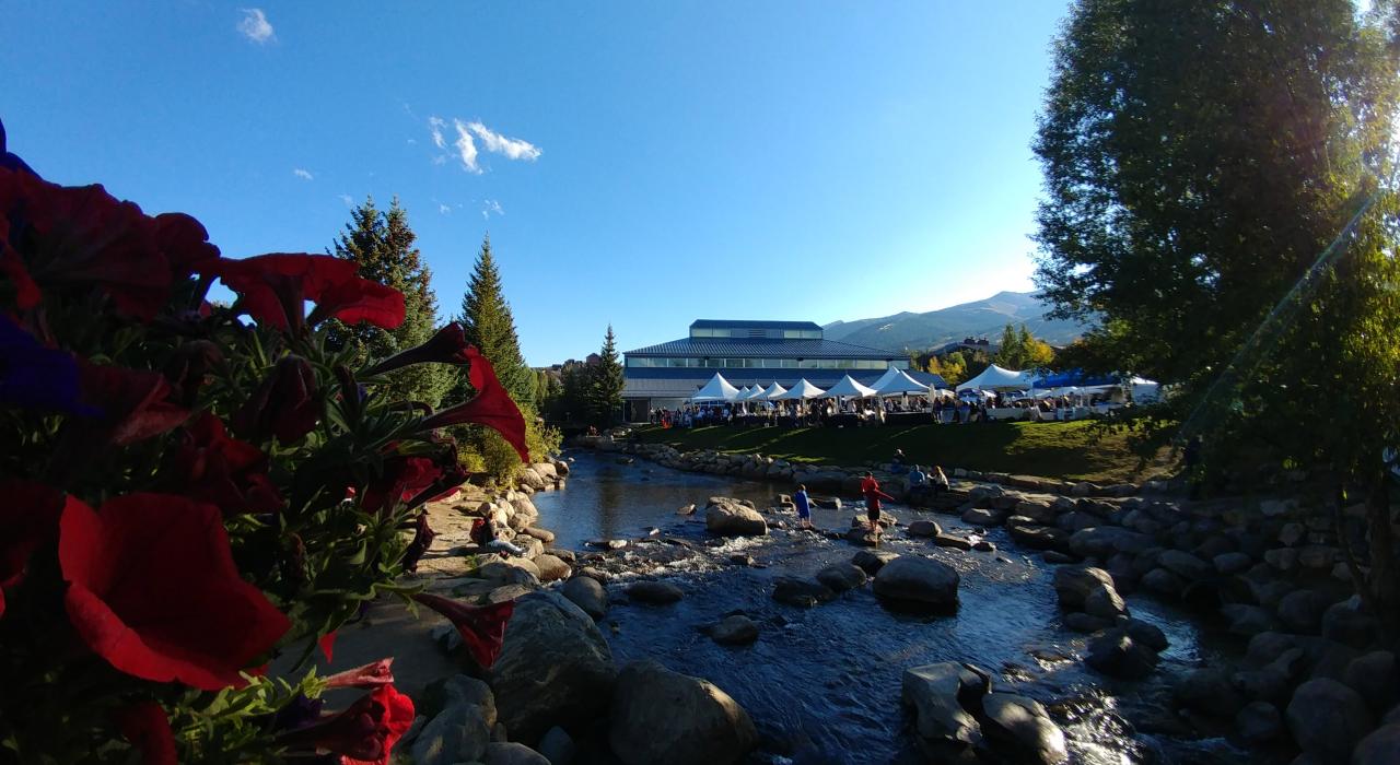 A view of Riverwalk Center and the Wine Classic's Grand Tasting event