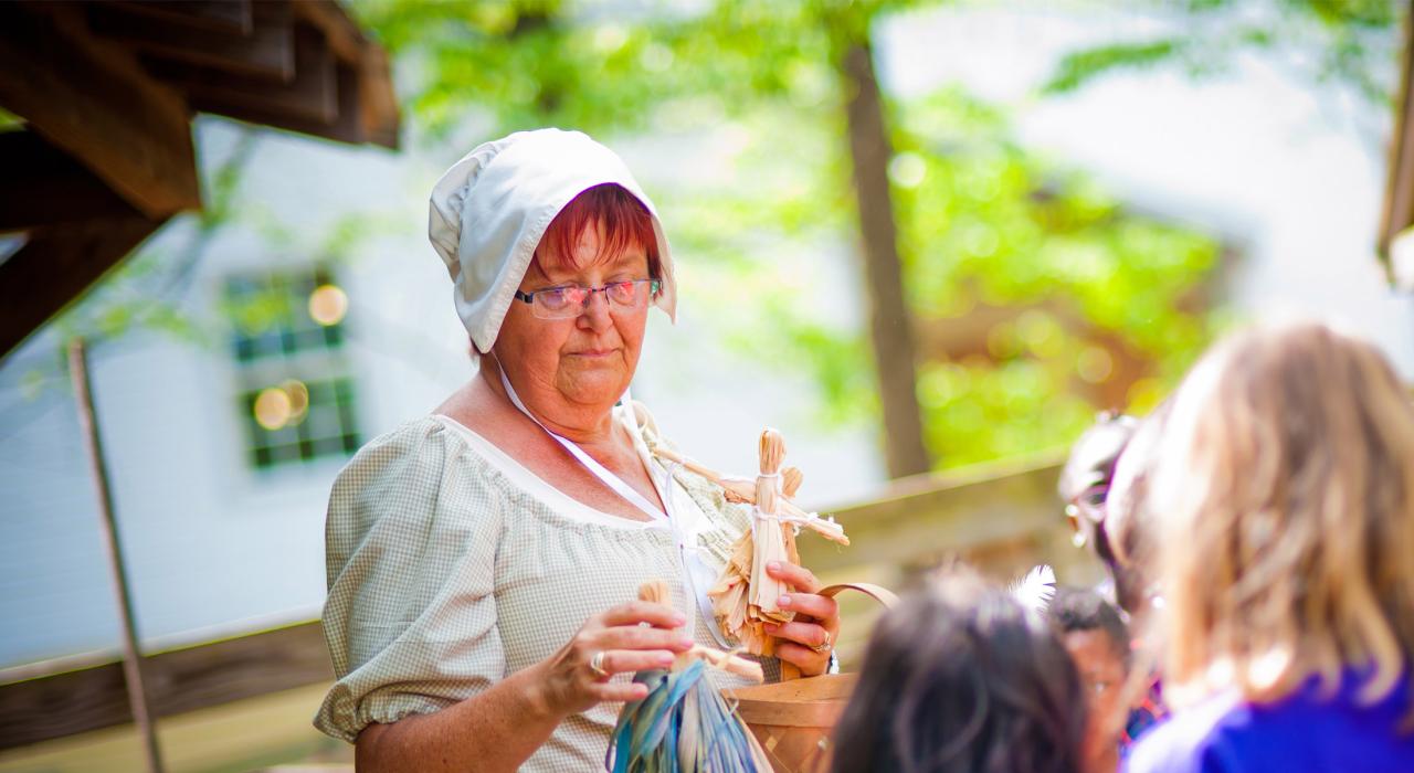 Learning about the past at Burritt on the Mountain, a museum and historic park