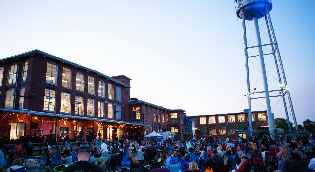 Enjoying live music and a festive atmosphere at Lowe Mill ARTS & Entertainment