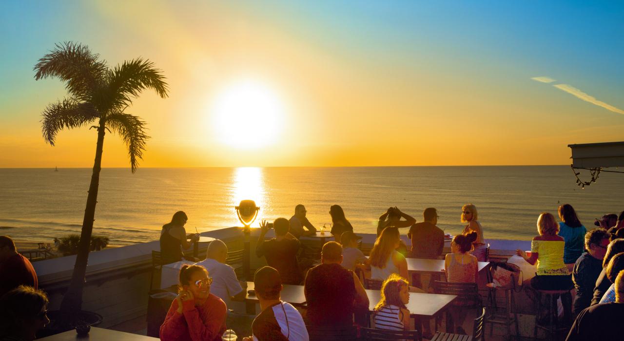 A perfect rooftop perch for watching Gulf of Mexico sunsets