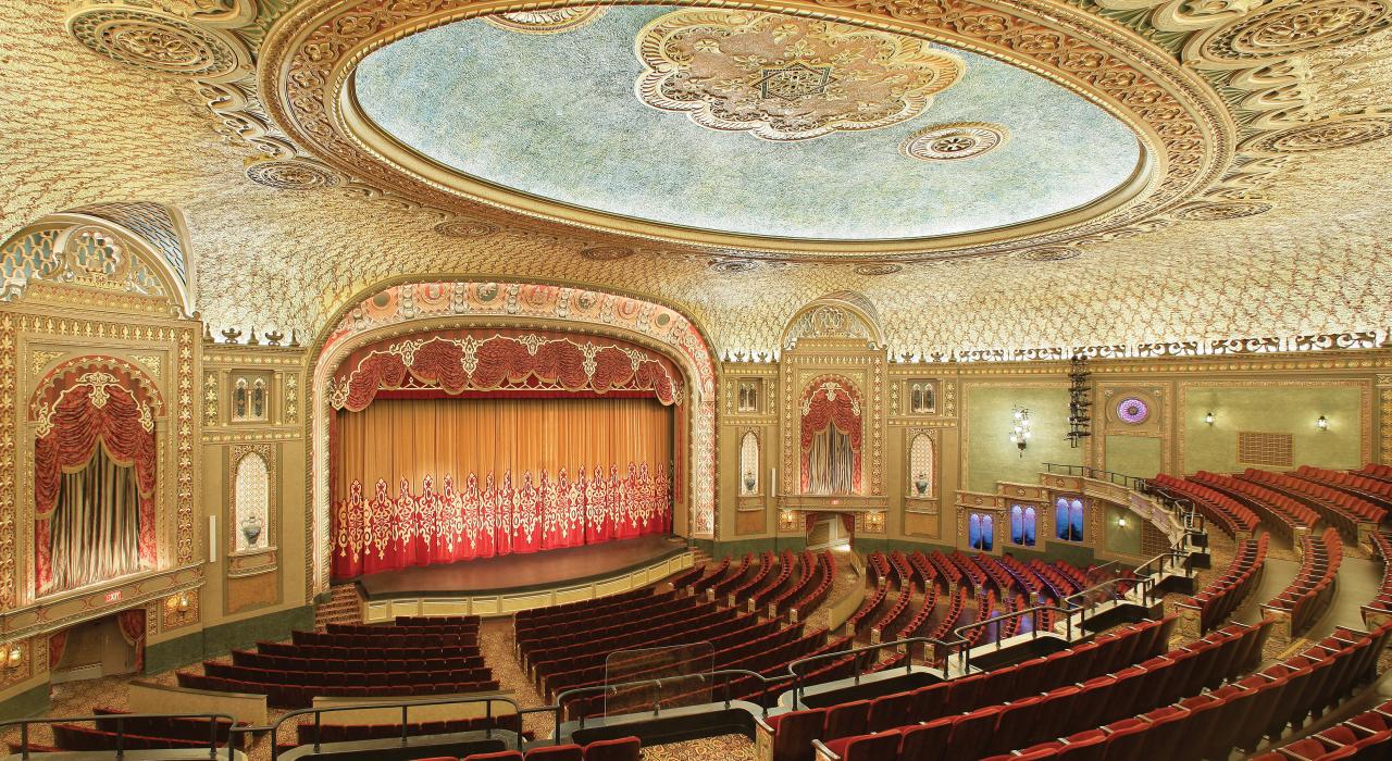 The ornate interior of the historic Tennessee Theatre