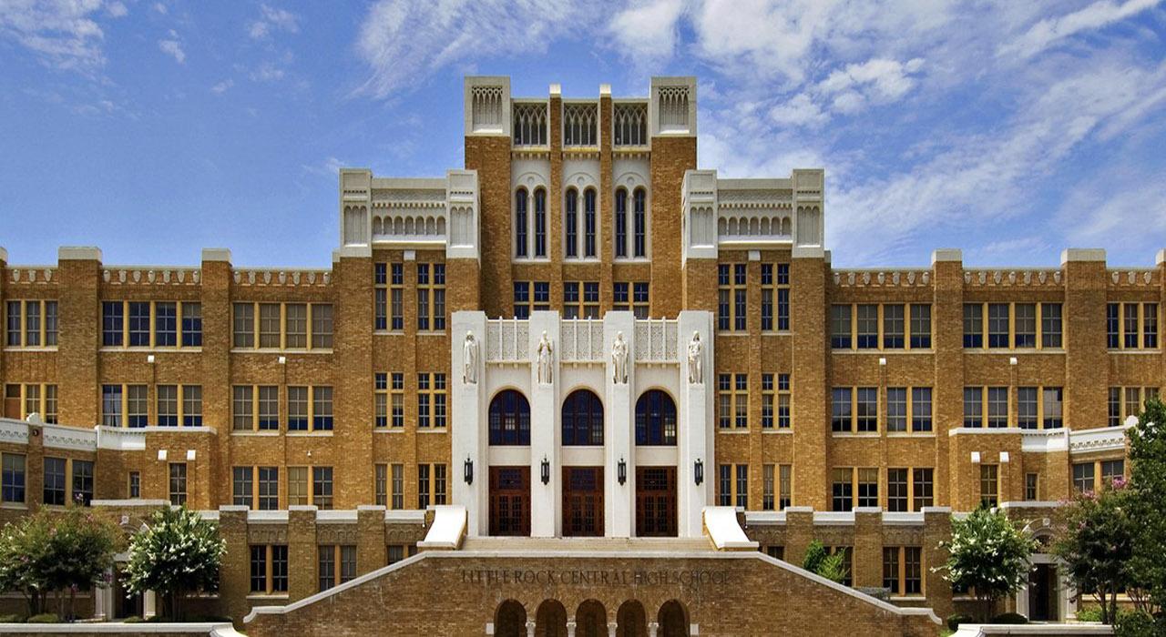 Little Rock Central High School National Historic Site, one of the USA’s most important Civil Rights sites