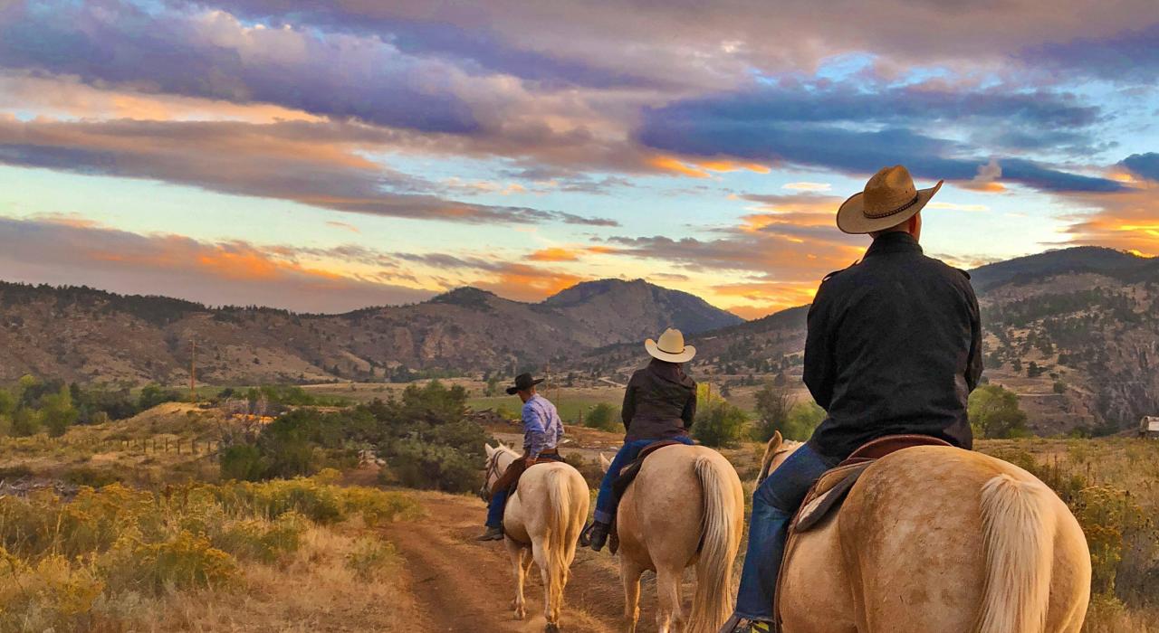 Horseback riding excursion at Sylvan Dale Guest Ranch