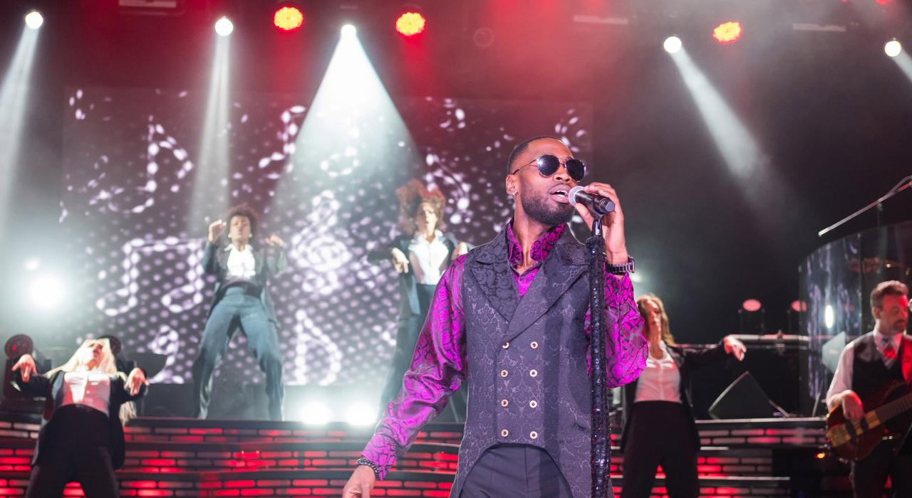 A live music performance at The Carolina Opry