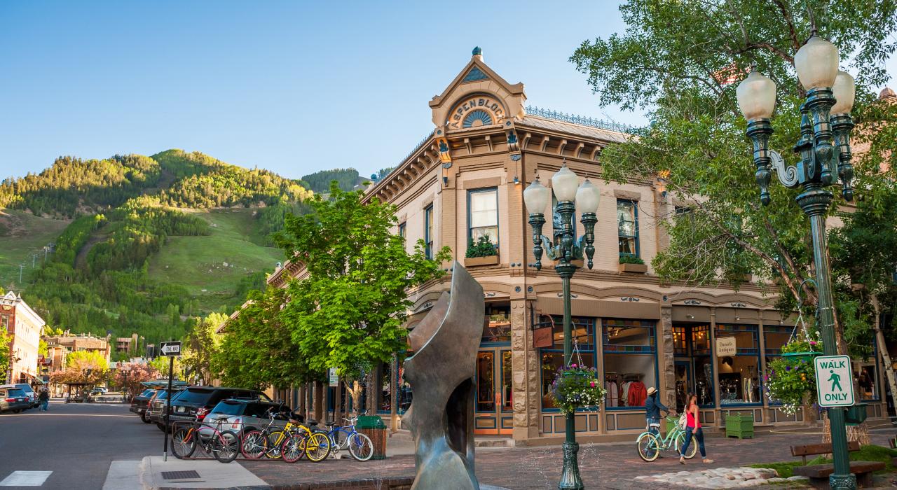 The iconic Aspen Block Building, constructed in 1886 The iconic Aspen Block Building, constructed in 1886