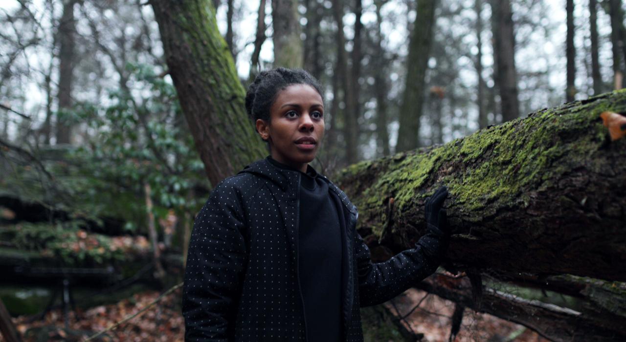 Bee Walker hiking in the Hudson Valley, New York Bee Walker hiking in the Hudson Valley, New York