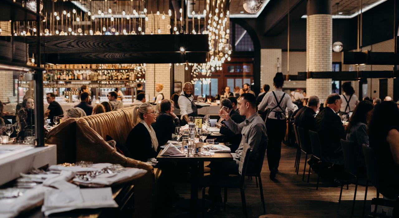 Dining on New American cuisine at The Apparatus Room Dining on New American cuisine at The Apparatus Room