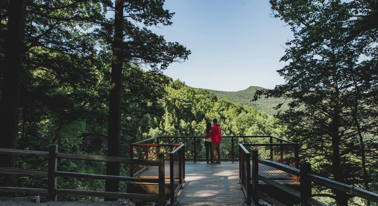 The Kaaterskill Falls Viewing Platform at Haines Falls