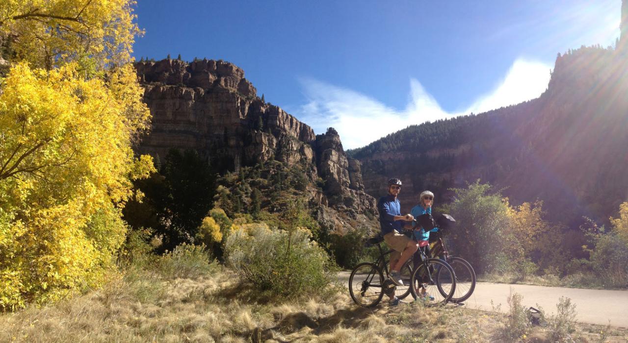 Cycling on the Glenwood Canyon Recreation Path