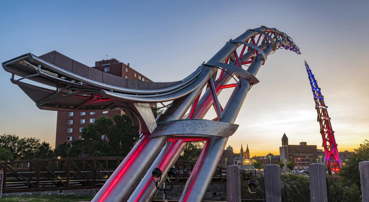 The captivating Arc of Dreams sculpture by South Dakota artist Dale Claude Lamphere
