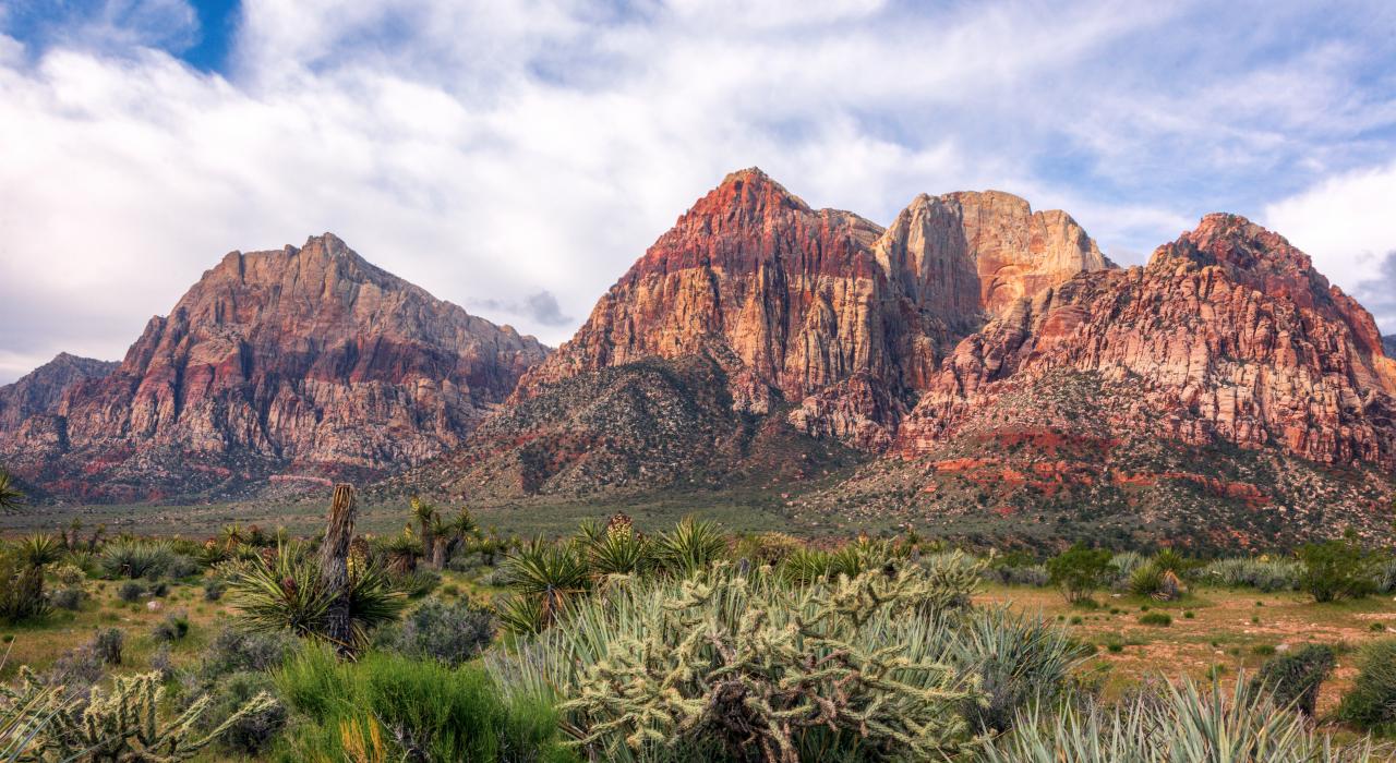 Ancient rock formations at Red Rock Canyon