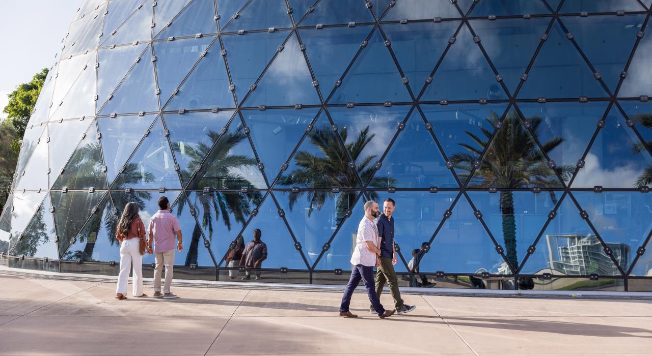 The stunning exterior of the Salvador Dalí Museum
