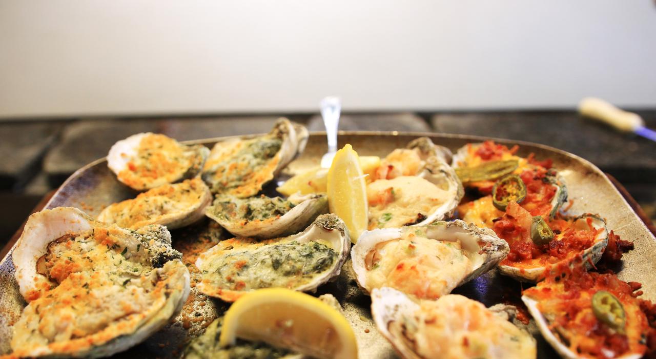 Fresh Gulf oysters, a locally-sourced delicacy