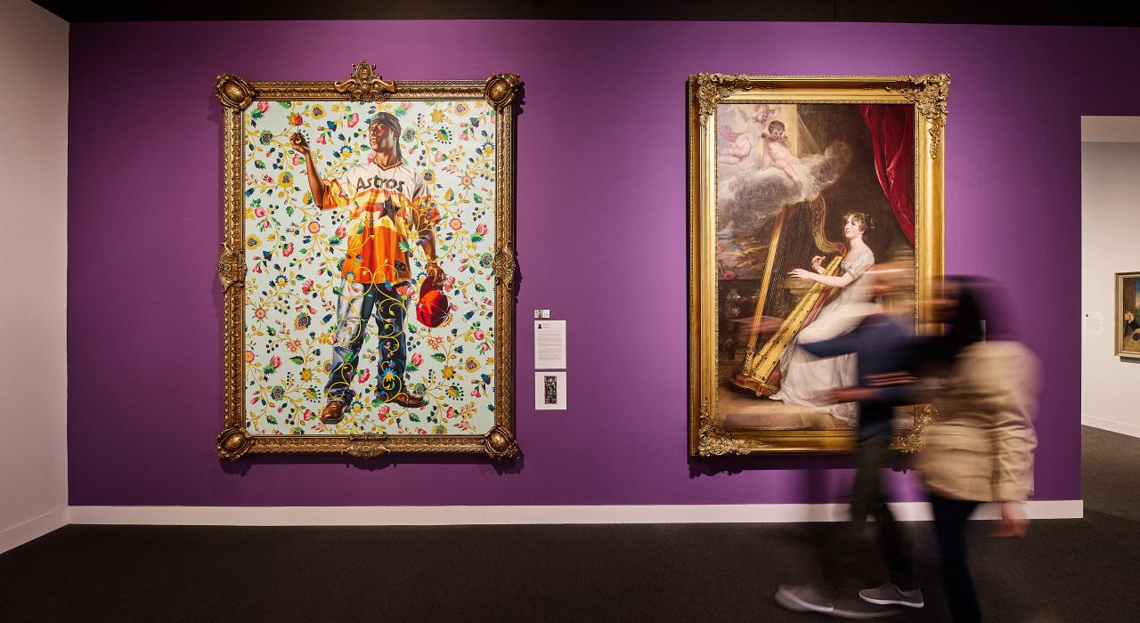 Fine art displays in the galleries of the Mint Museum Fine art displays in the galleries of the Mint Museum