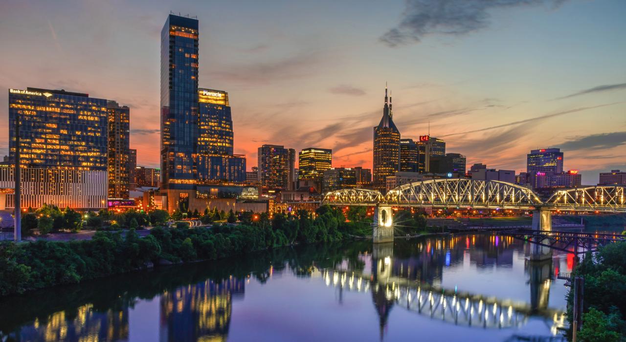 A spectacular Music City sunset