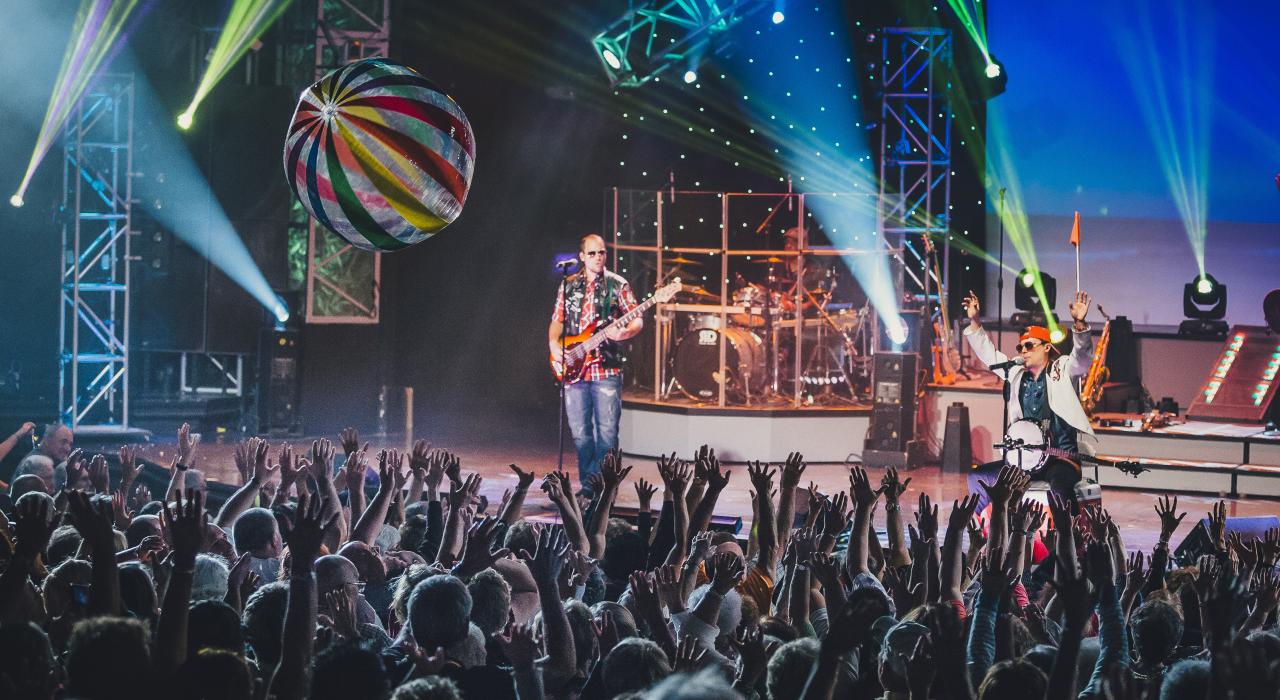 Popular Branson entertainers The Haygoods perform for a crowd