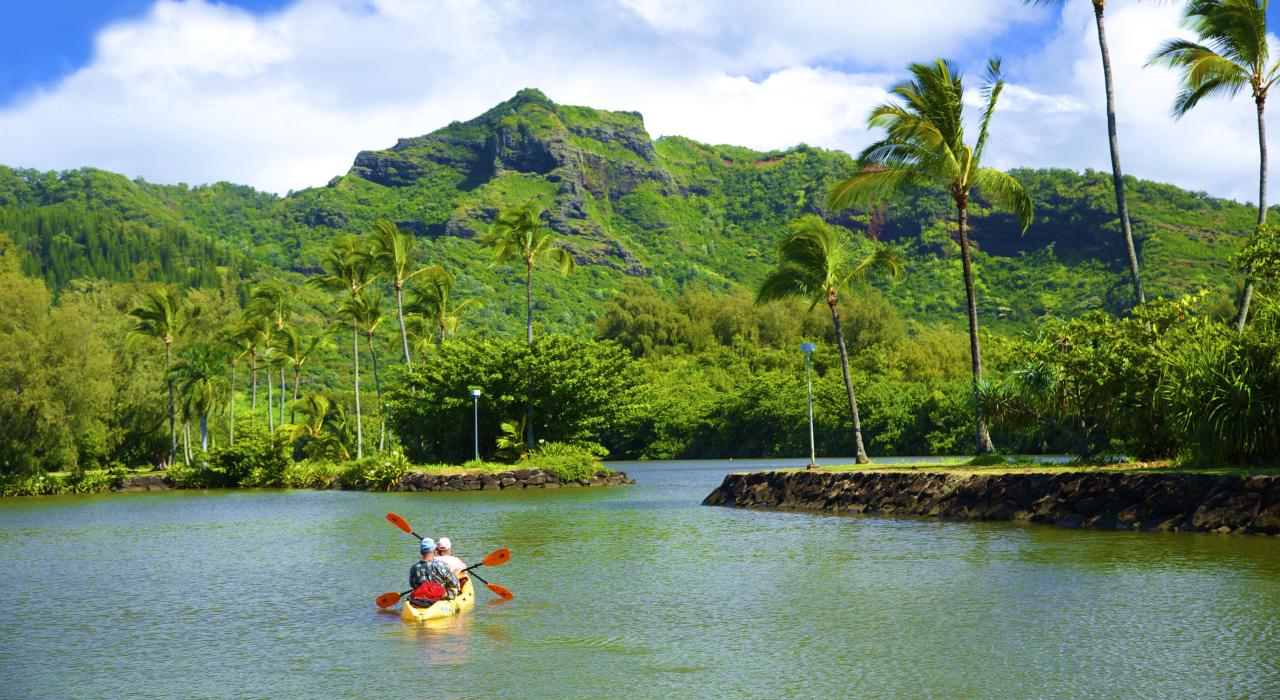 Kayaking on the Wailua River