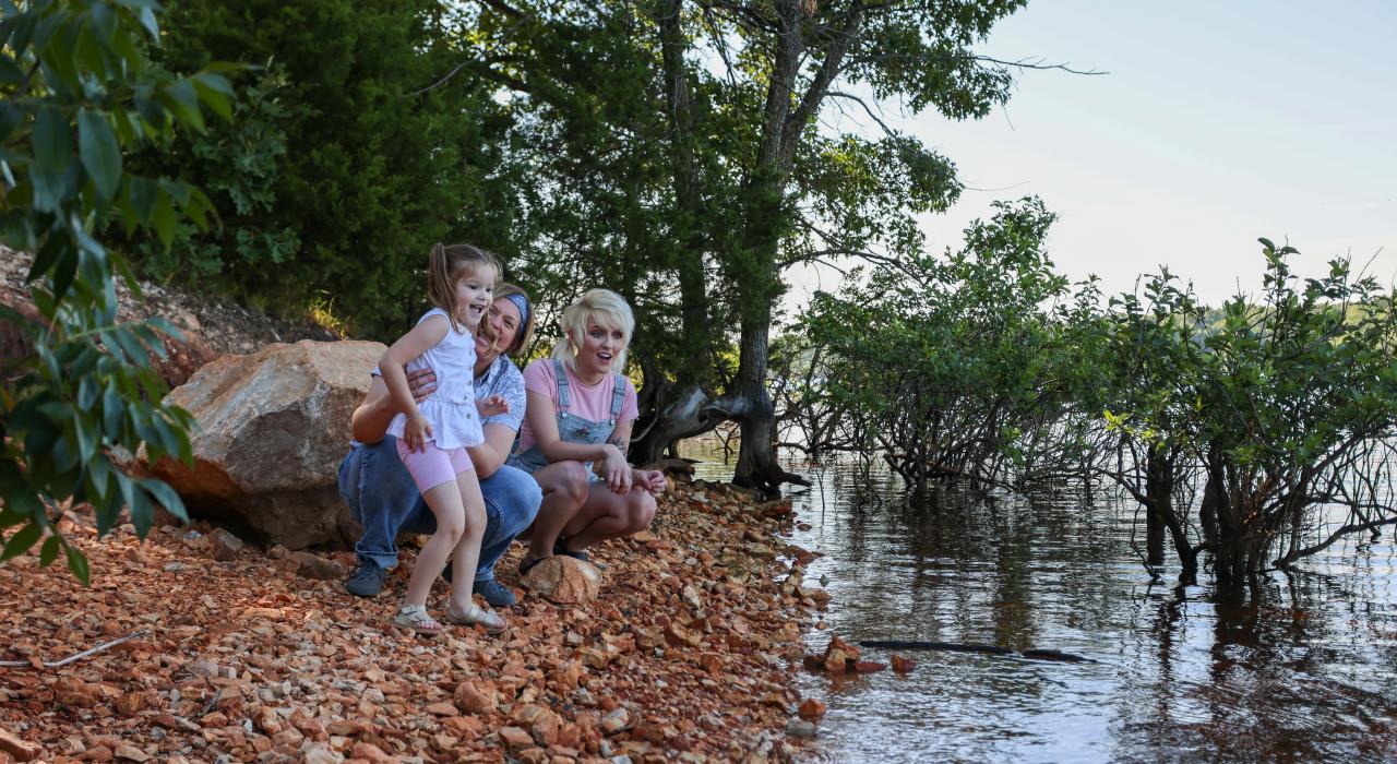 A family outing at Fellows Lake