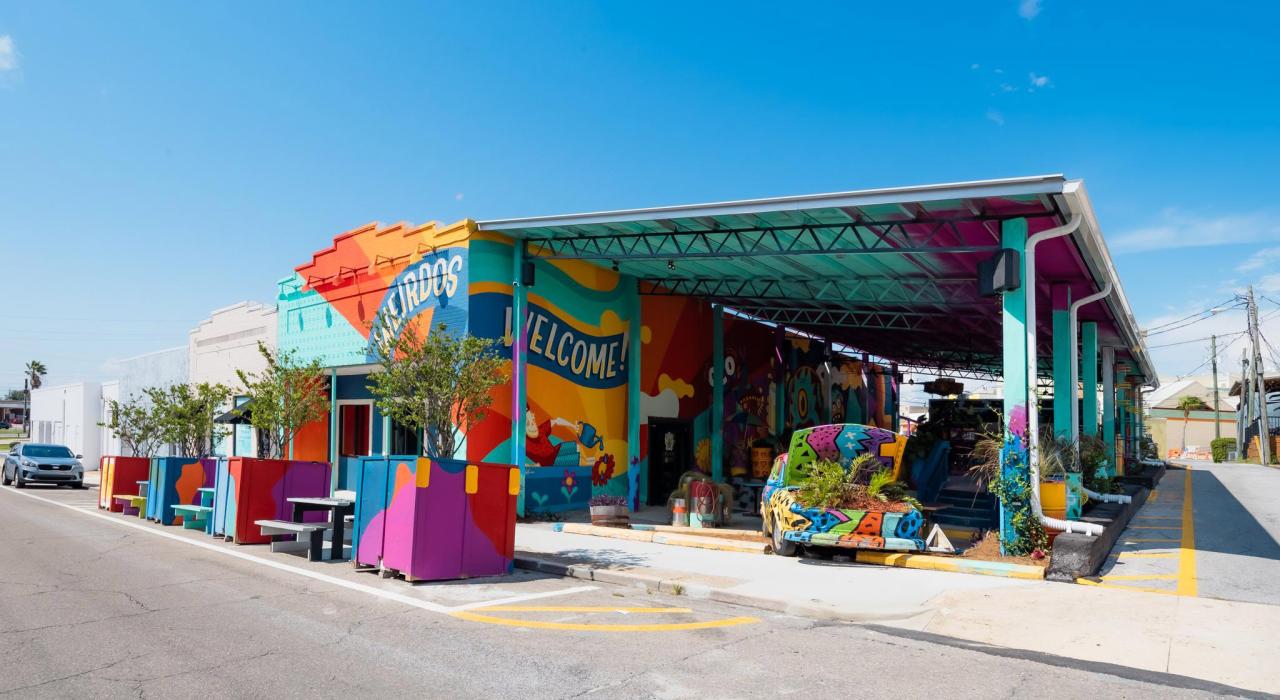 Enjoying the street art and street tacos in Downtown Panama City at El Weirdo