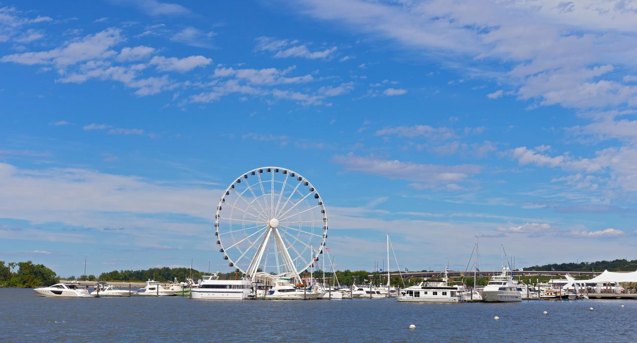 馬里蘭州國家港的摩天輪 馬里蘭州國家港的摩天輪