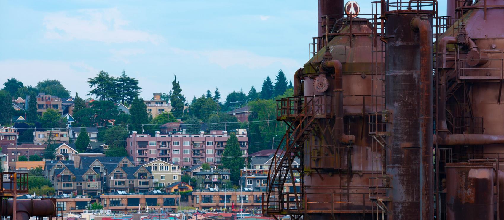 西雅圖聯合湖上的瓦斯工廠公園