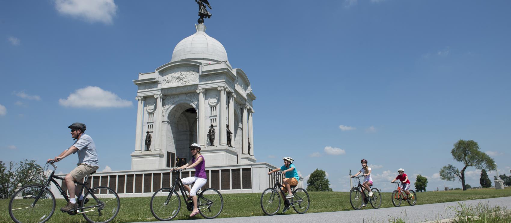 騎腳踏車環遊蓋茨堡國家軍事公園