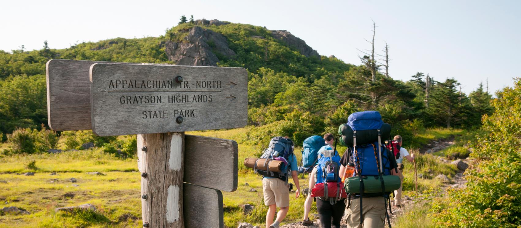 背包客出發邁向阿帕拉契小徑