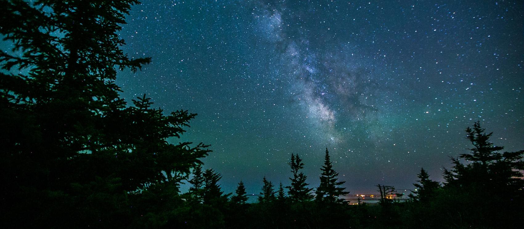 阿卡迪亞國家公園凱迪拉克山上的滿天繁星