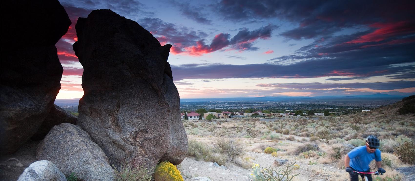 桑迪亞山脈的黃昏