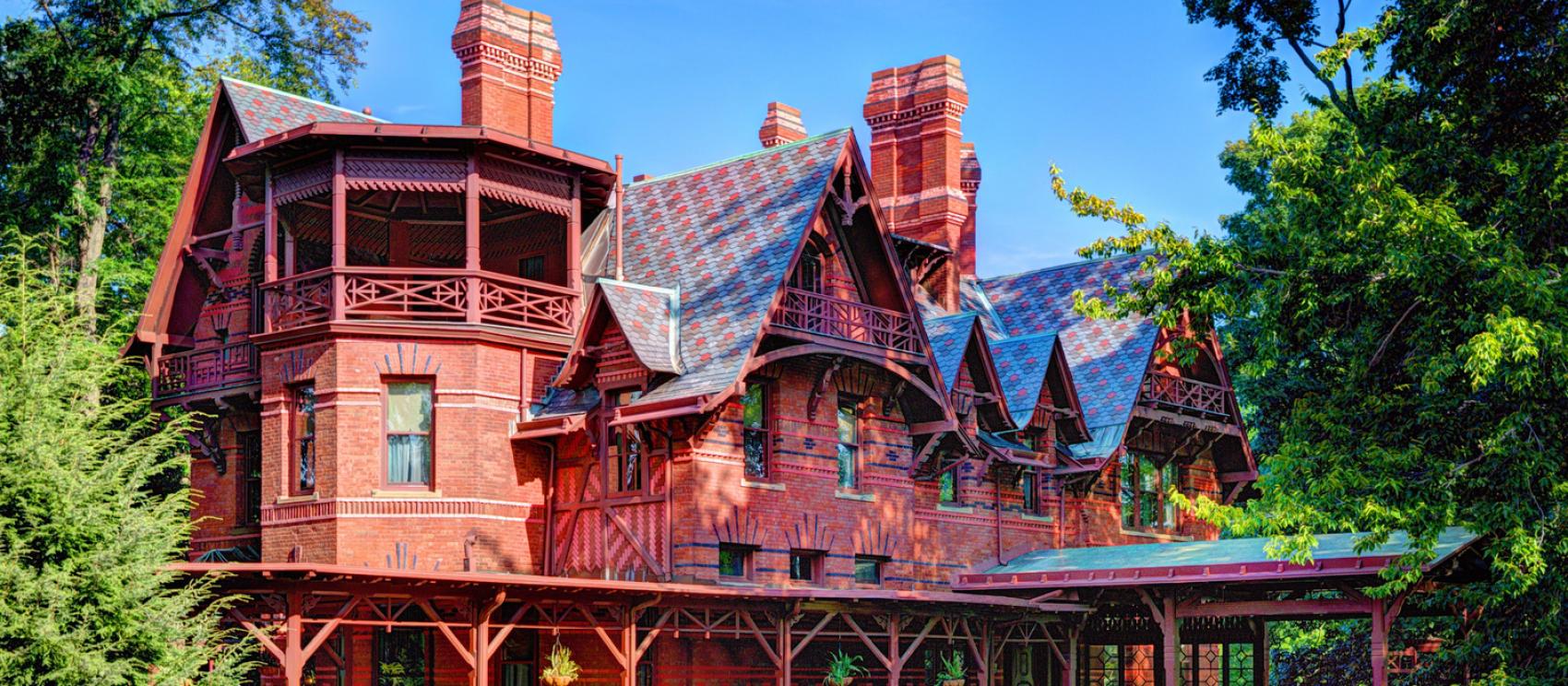 馬克吐溫故居與博物館，19 世紀末時為 Samuel Clemens 的住所