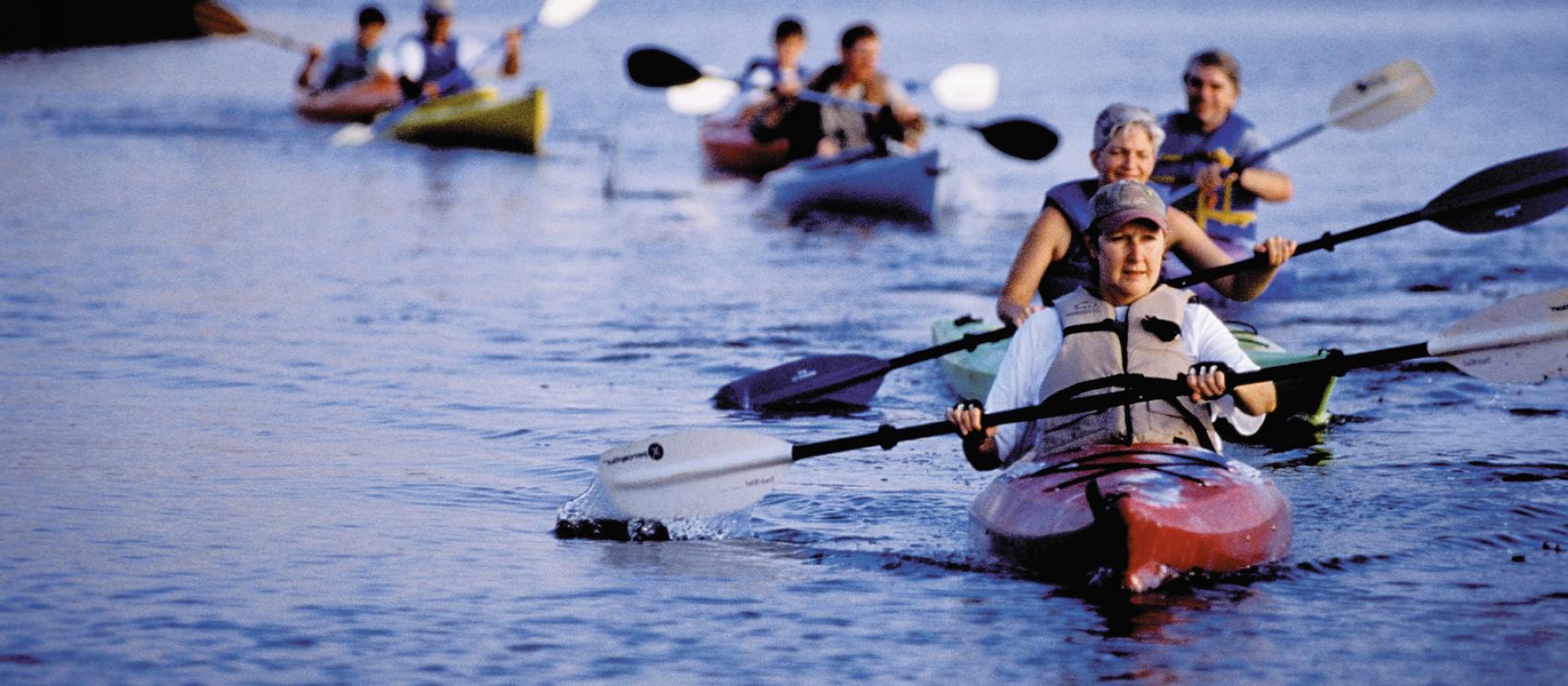 克里斯菲爾德的珍絲島州立公園划艇活動