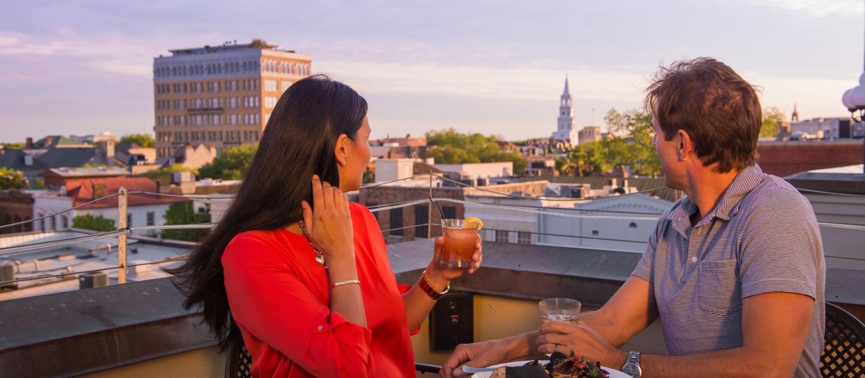 查爾斯頓本頓酒店的屋頂晚餐 查爾斯頓本頓酒店的屋頂晚餐