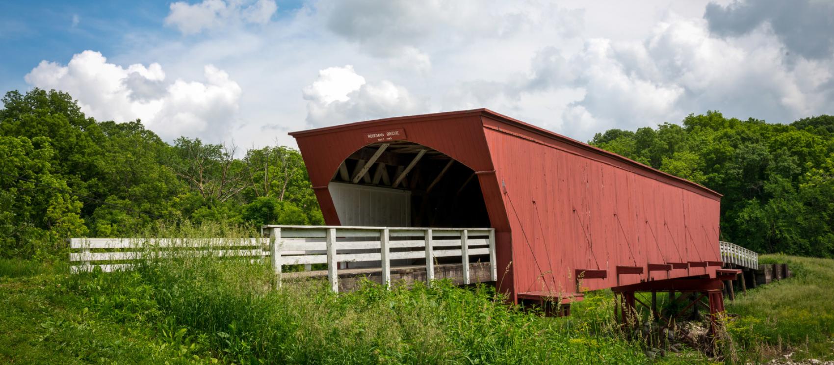麥迪遜郡在文學和電影上享負盛名的恬靜廊橋之一