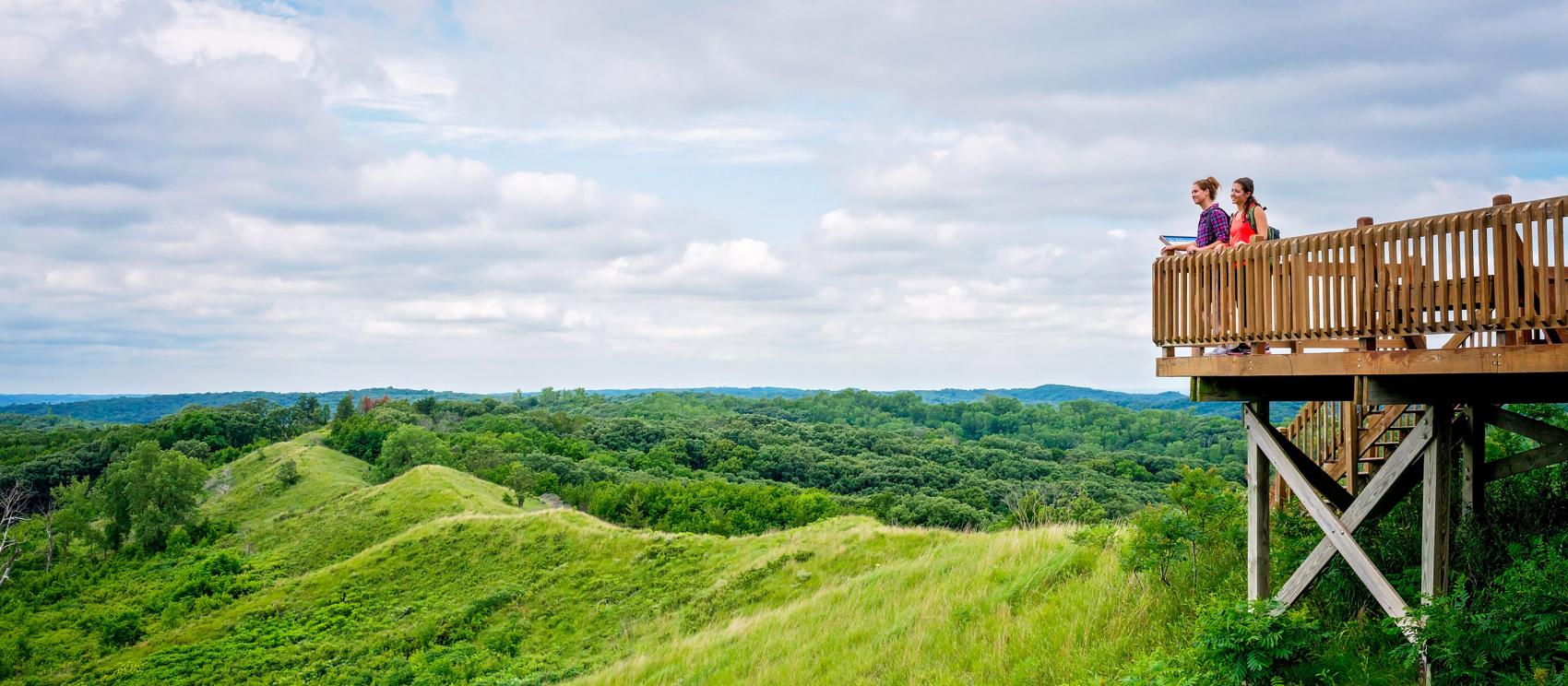 佩普瑞遜峽谷州立公園羅斯山的觀景台