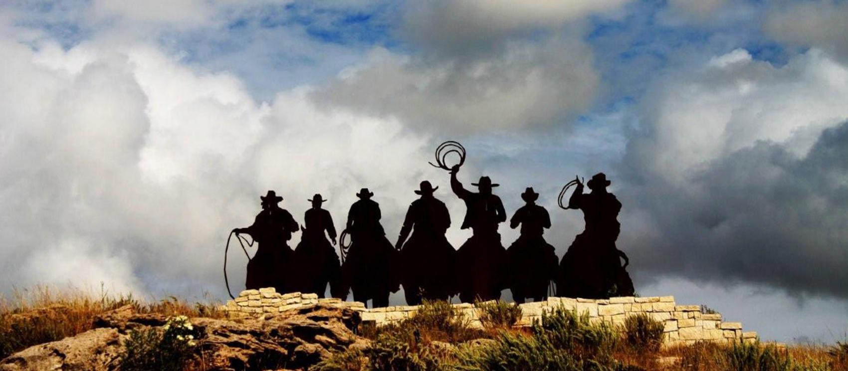 道奇城的代表性歡迎標誌，這裡是想要成為男女牛仔者的天堂