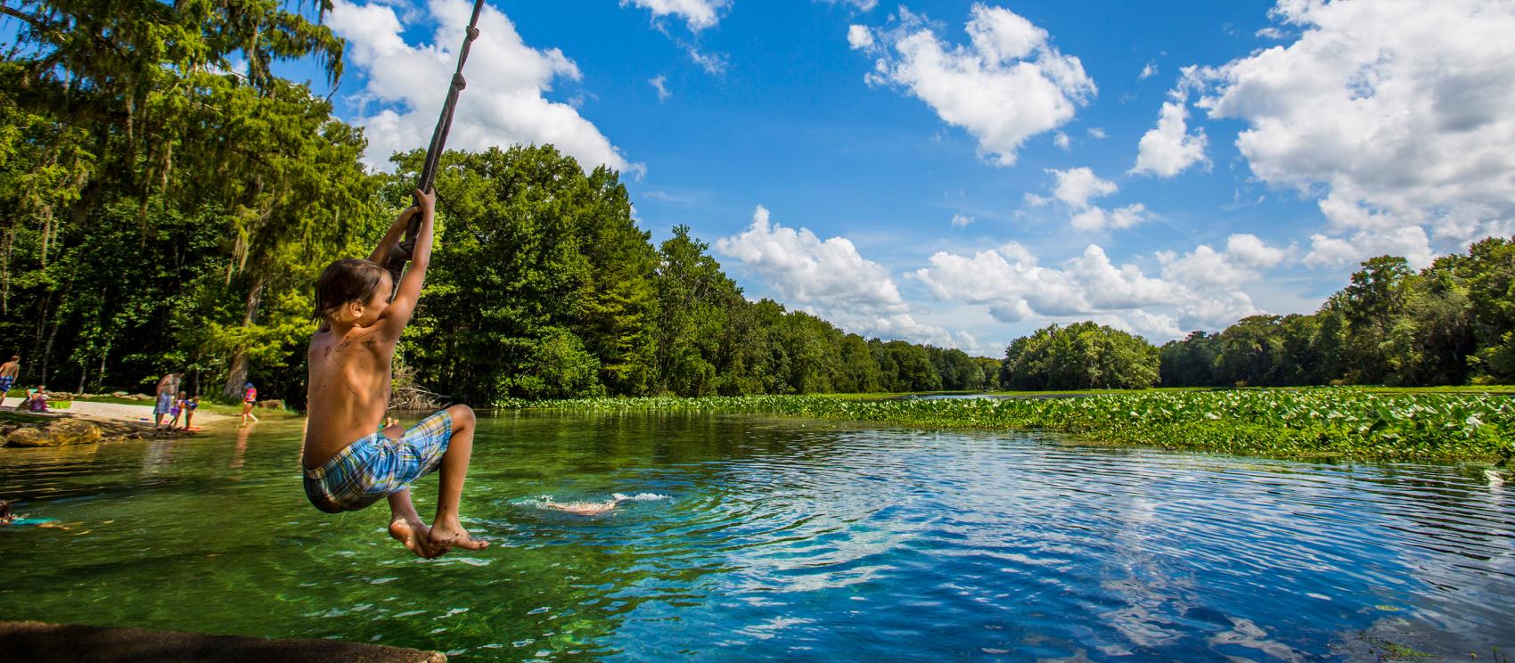 瓦西莎河上夏季戲水