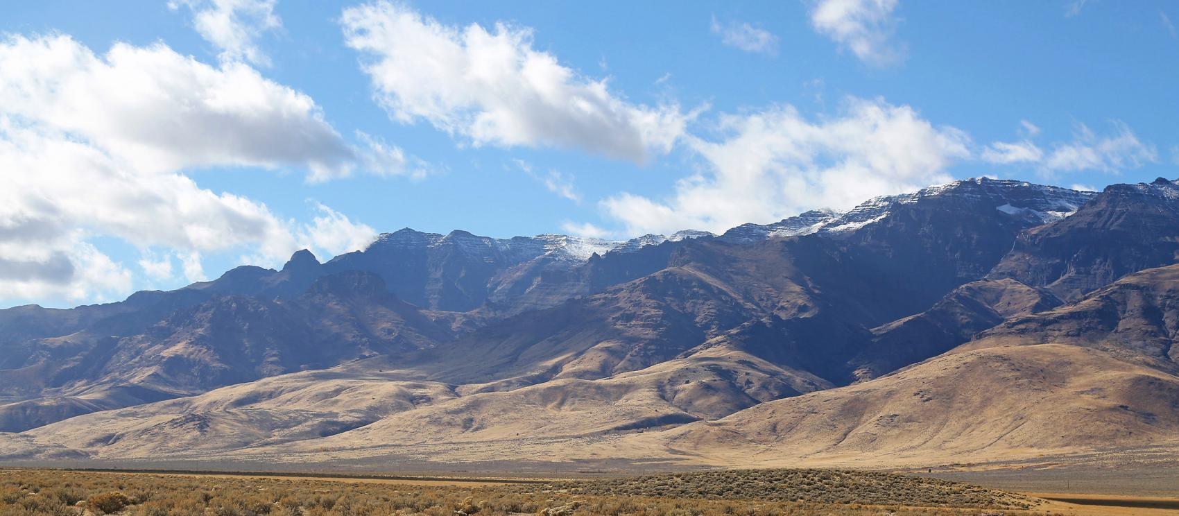 Steens Mountain looming large over the Eastern Oregon landscape