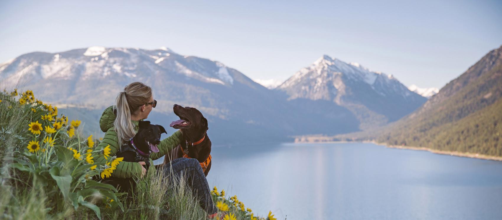 Hiking a dog-friendly trail in the Wallowa Mountains