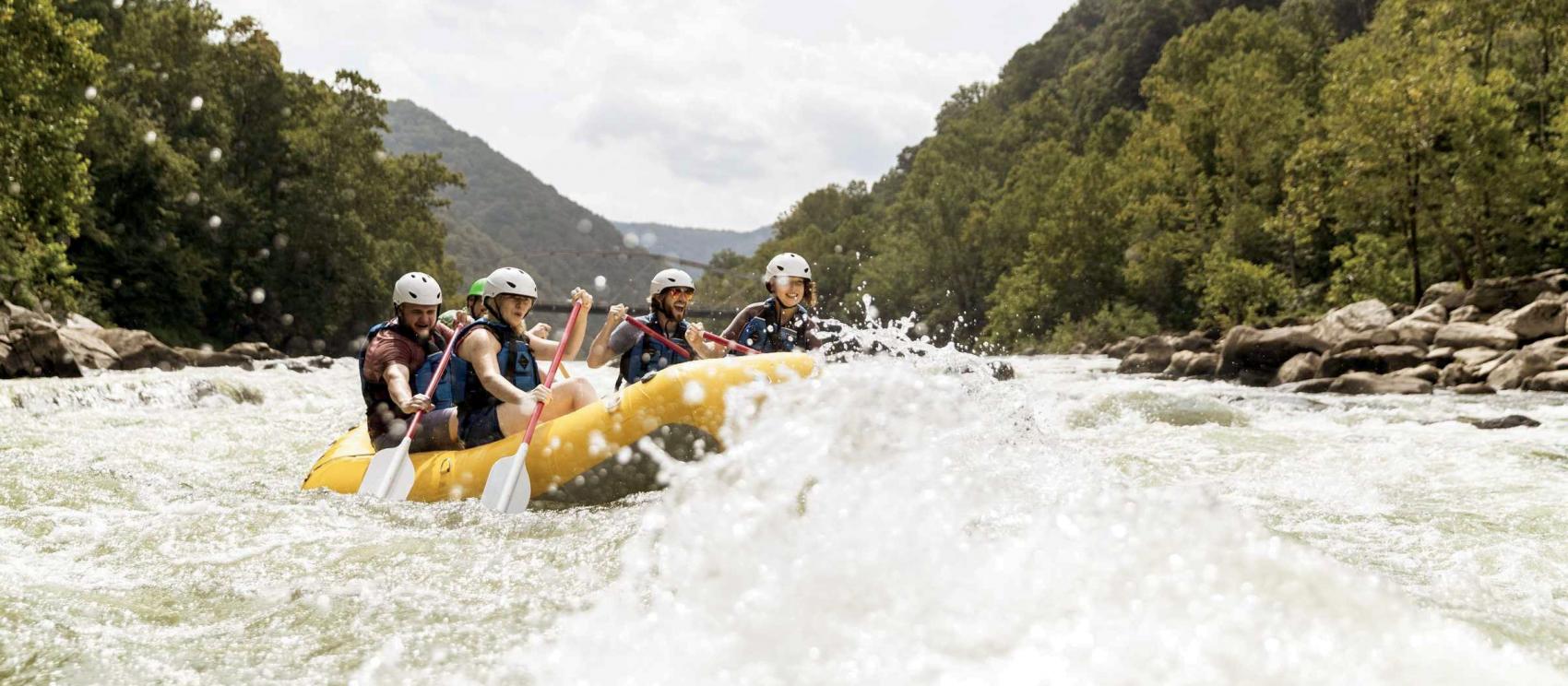 Whitewater rafting thrills in New River Gorge National Park and Preserve Whitewater rafting thrills in New River Gorge National Park and Preserve