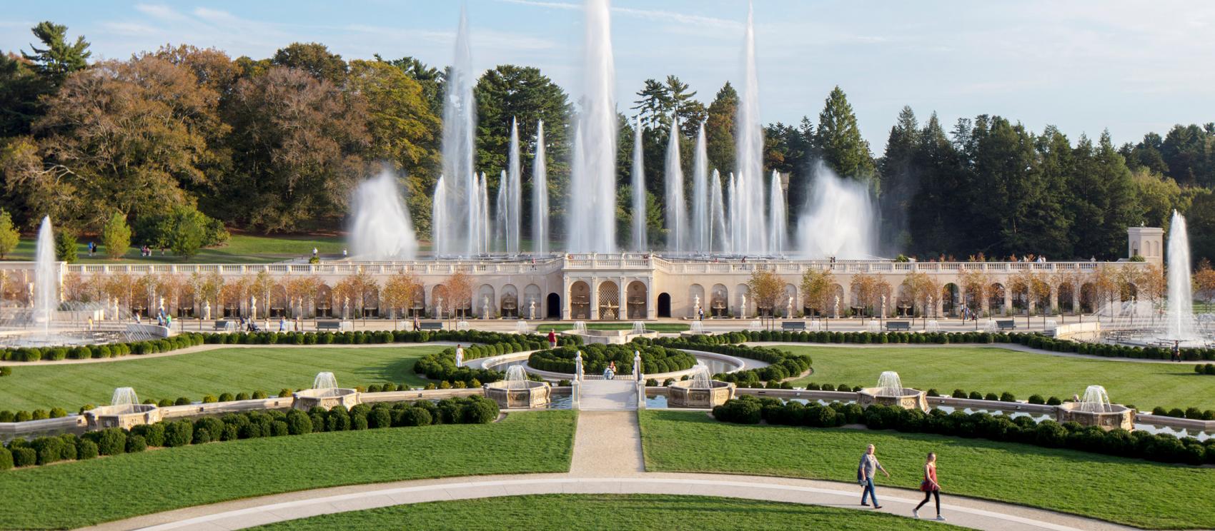 Fountains at Longwood Gardens in Kennett Square
