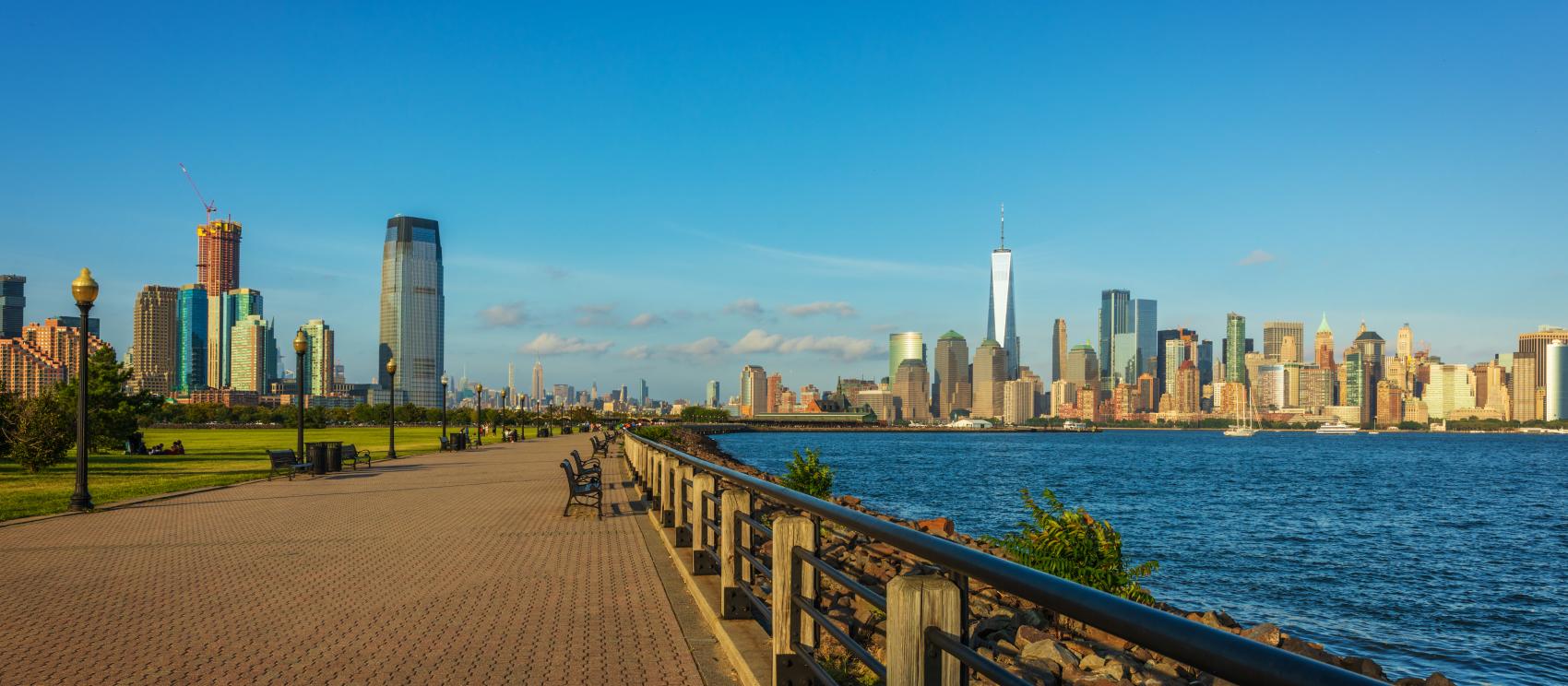 One of the best views of New York City, seen from Liberty State Park in Jersey City