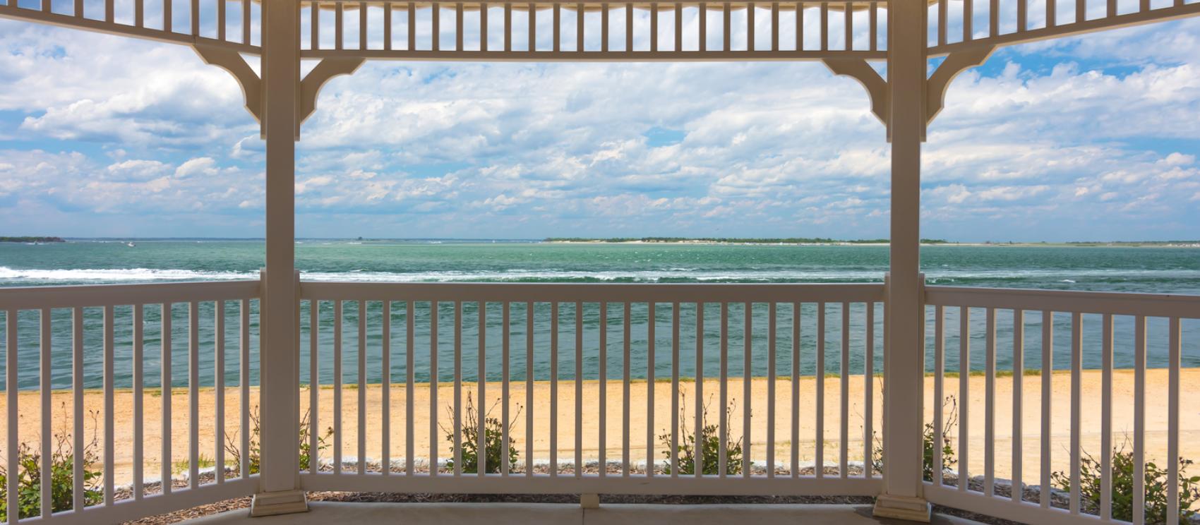 View from the gazebo at Barnegat Lighthouse State Park