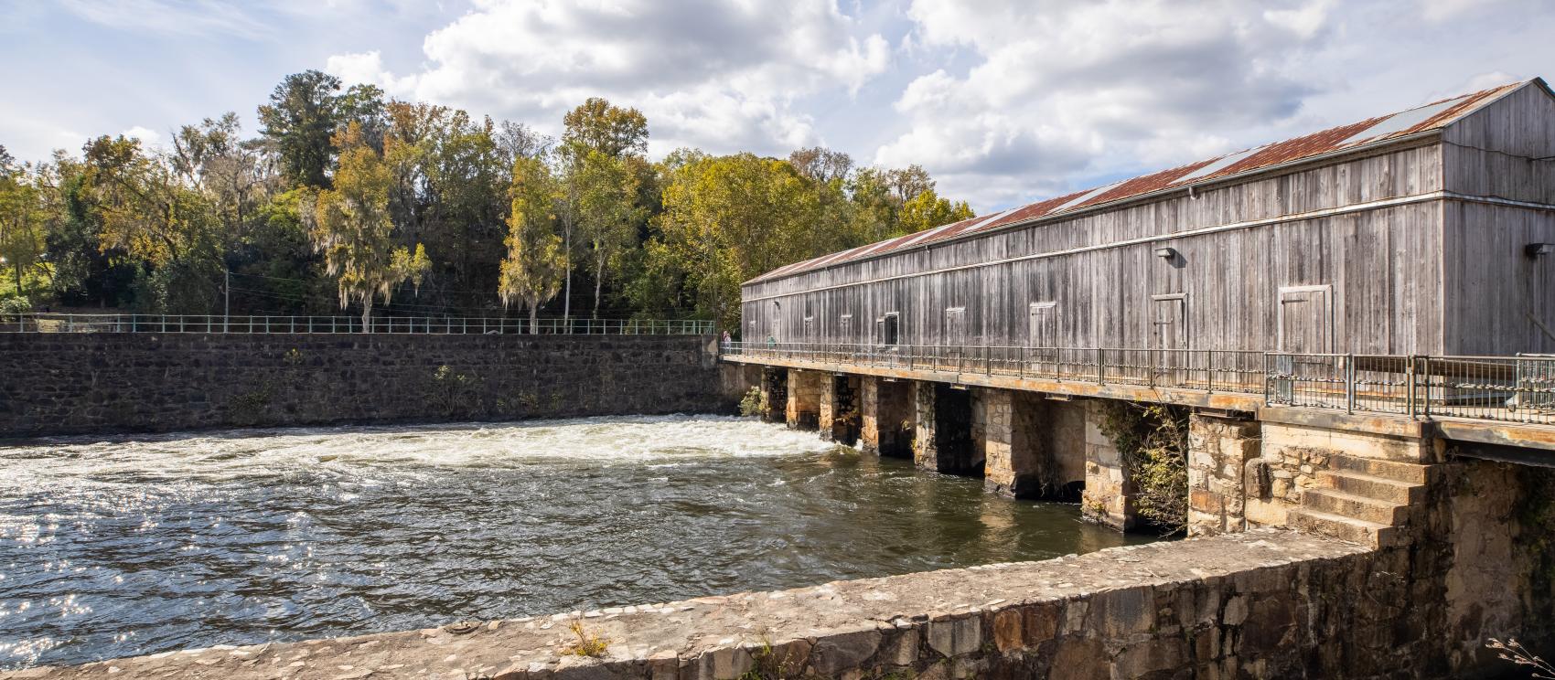 Headgates at the Augusta Canal National Heritage Area in Augusta