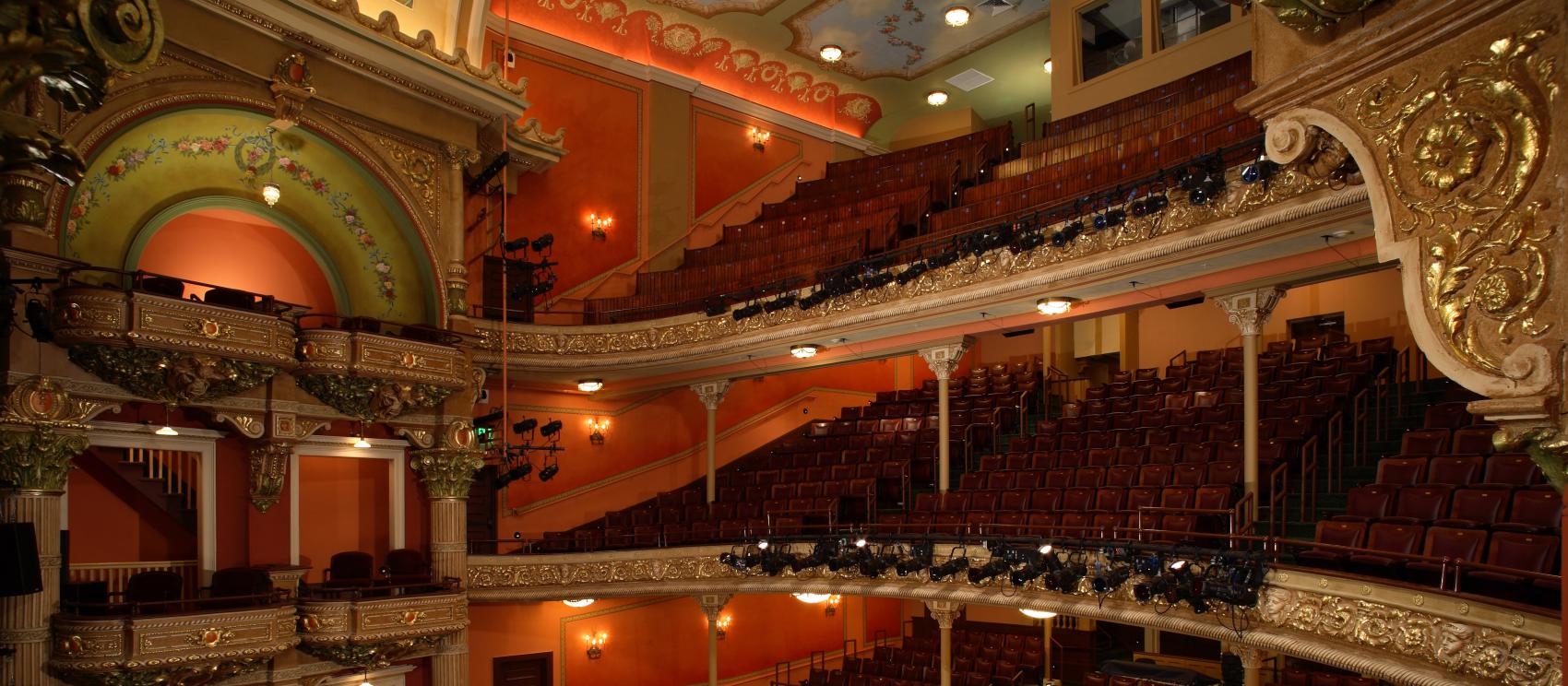 The ornate interior of the Colonial Theatre in Pittsfield