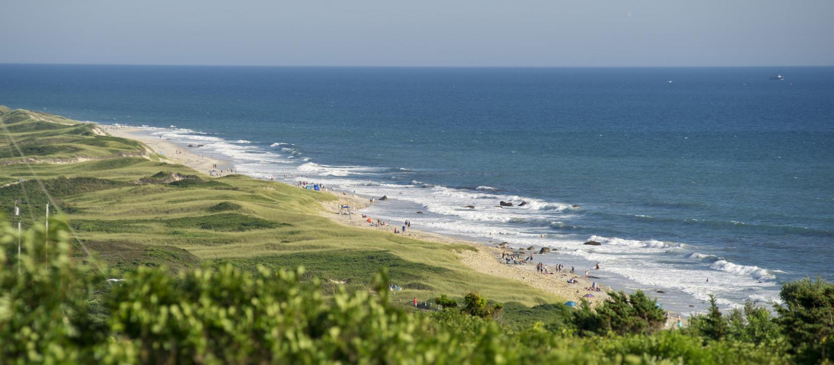 The serene Philbin Beach on the island of Martha’s Vineyard
