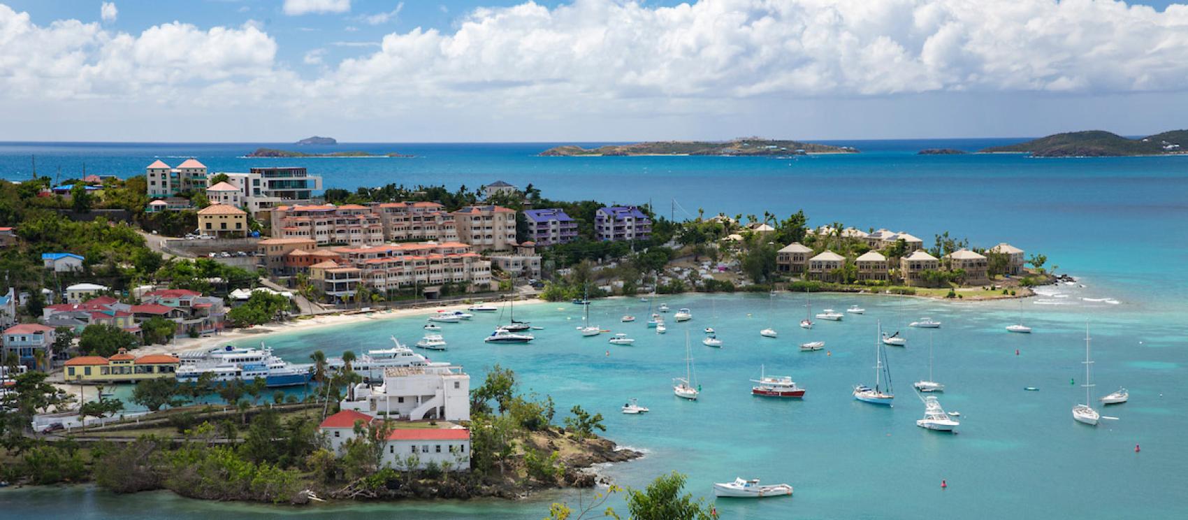 Stunning views of Cruz Bay Harbor in St. John  Stunning views of Cruz Bay Harbor in St. John
